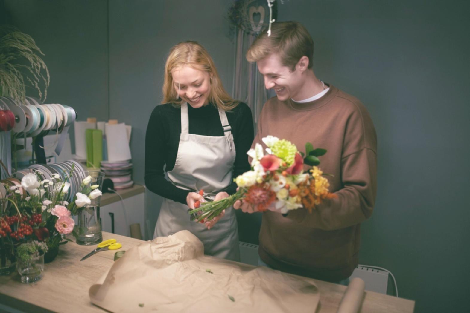 Live floral masterclass demonstration at Cenulor Bifax